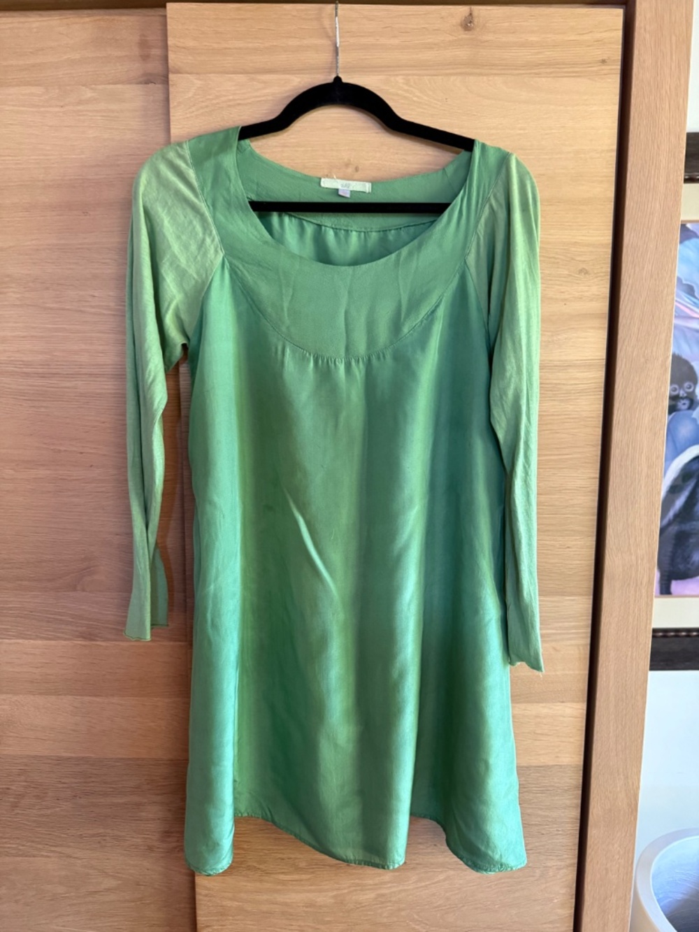 Green Silk Sula Dress